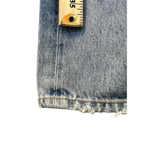 AGOLDE 90’s Jeans Women’s A069C-811 Size 29 Blue Denim Distressed Button Fly Y2K - Picture 7 of 15